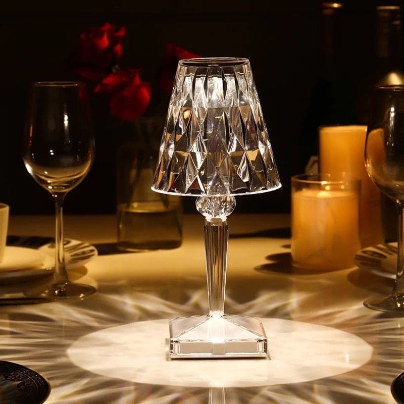 Daimond Table Lamp, Acrylic Decorations Desk Lamp, Crystal Chargeable Touch Lamp Daimond Table Lamp, Acrylic Decorations Desk Lamp, Crystal Chargeable Touch Lamp